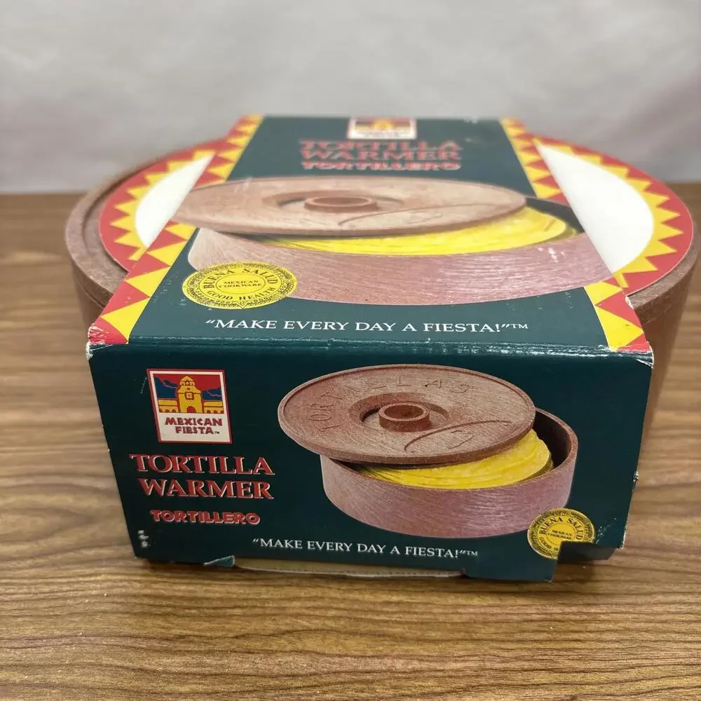 The Original - Mexican Fiesta 8-in. Tortilla Warmer - NEW